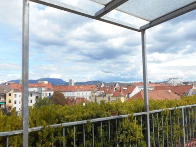 Rarität im Zentrum 4 sonnige Terrassen ! großartige, ruhige 2ZI+Wohnküche, traumhafter Rundumblick