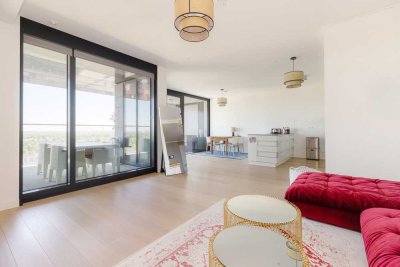 Tower Living im Henninger Turm – 
Exklusive 4-Zimmer-Wohnung im 21. 
Obergeschoss mit Panoramablick