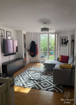 Vermietete 3-Zimmer-Maisonette mit Südwest-Garten und Stellplätzen in Nymphenburg