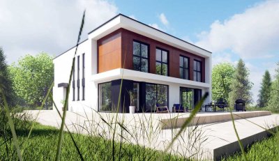 Neubau einer massiven Doppelhaushälfte KfW 40 in grüner Lage von Witten-Herbede  inkl. Grundstück
