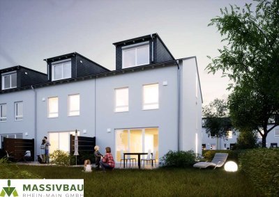 NEUBAUGEBIET WÖRRSTADT - NEUBAU REIHENHAUS - Massiv Stein auf Stein von der Massivbau Rhein-Main