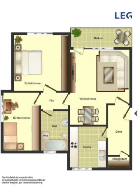3-Zimmer-Wohnung in Bergkamen City