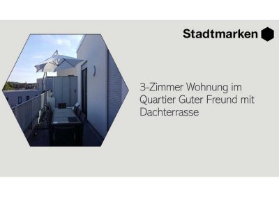 3 Zimmer  Wohnung im Quartier Guter Freund mit Dachterrasse