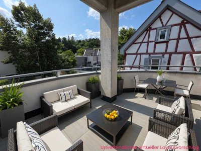 Wi.-Sonnenberg: Sonnige 2-Zi.-Wohnung mit großem Balkon, EBK und Carport. Provisionsfrei für Käufer!