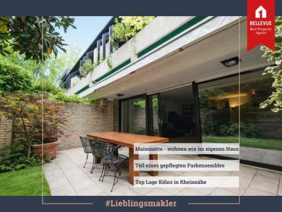 Maisonette mit Hauscharakter || Ruhig, diskret mit viel Grün umgeben