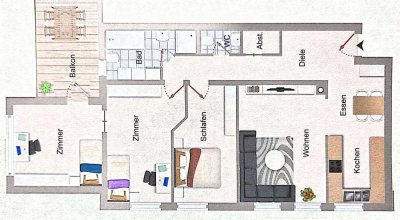 Provisionsfrei 4,5 Zimmer Wohnung