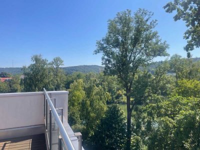 Perle am Waldrand in Mitterwöhr,  neuwertige außergewöhnliche Penthouse 3 Zi.-Whg