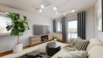Schickes Erscheinungsbild - smarter Inhalt - sonniges Gemüt! 2-Raum-Wohnung mit verglastem Balkon