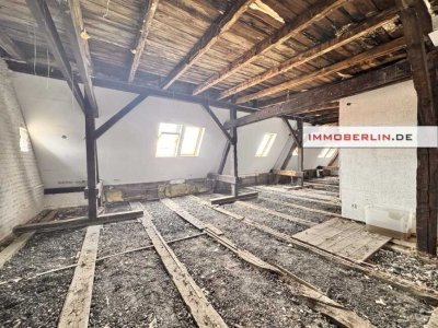 IMMOBERLIN.DE - Dachgeschossrohling für max. 4 Wohnungen ca. 290 m2 mit Bauvorbescheid