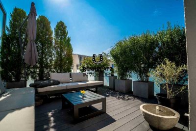 Luxus Penthouse mit 22 m² Dachterrasse und 2 TG-Stellplätzen in Bestlage im Inneren Westen.