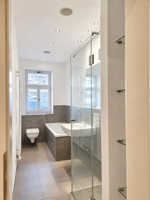City-Life trifft Natur: Balkon mit Zugang zur Garten-Oase I 3 Zimmer im Marianeum