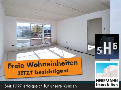 5H6 - Hochwertige 3-Zimmer-Wohnung im 1. OG mit Balkon und Carport