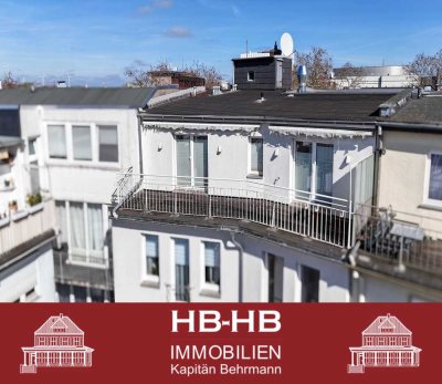 Penthouse-Wohnung mit zwei Balkonen im Herzen Bremens