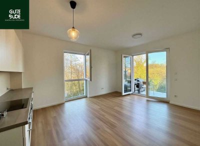 Helle moderne 2-Zimmer-Neubauwohnung mit Balkon und Weitblick im Würzburg Hubland