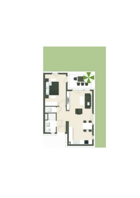 Tolle 2-Zimmer Wohnung mit Garten! (01)