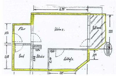 Gesucht und Gefunden! Nähe Uni! 2 Zi.-Whg. in HI-ITZUM mit Balkon
