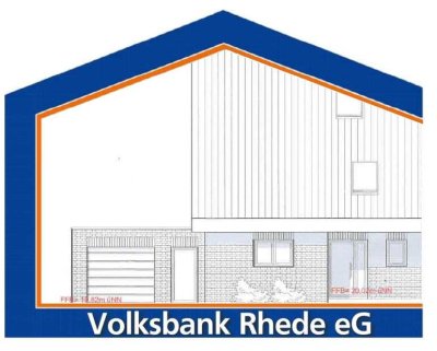 Neubau-Doppelhaushälfte im Effizienzhaus-40-Standard mit Garage in Bocholt-Suderwick