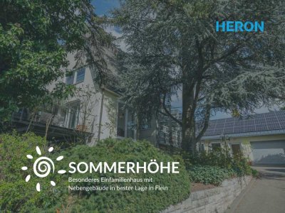 SOMMERHÖHE - Besonderes Einfamilienhaus mit Nebengebäude in bester Lage in Flein