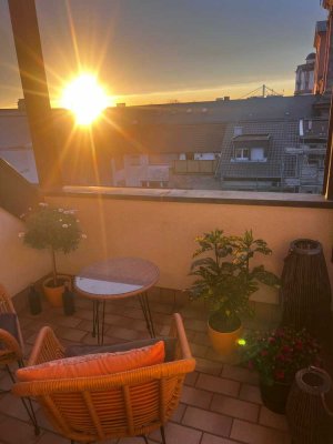 Wunderschöne Maisonette-Wohnung: 3-Zimmer-Wohnung in der Mannheimer Innenstadt