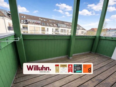 Bezugsfrei: Auwald fußläufig erreichbar | 2 Bäder | Balkon | EBK | Durchreiche zum Essbereich