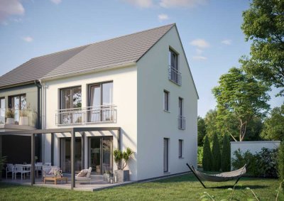 Neubau Doppelhaushälfte in Ainring - modern, kostengünstig, energiesparend - für die junge Familie