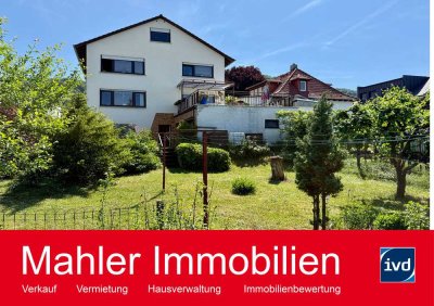 Zweifamilienhaus mit tollem Blick und schönem Garten in Zwingenberg