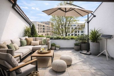 Exklusive 5 Zimmer Dachterrassen-Wohnung  in attraktiver Lage mit Ost- und West- Terrasse