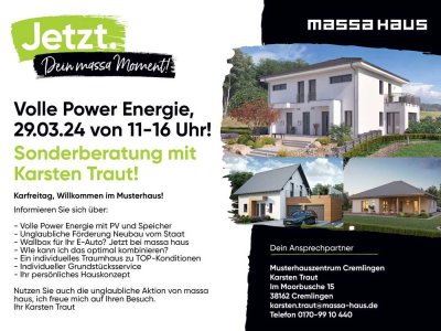 Volle Power Energie! Sonderberatung mit Karsten Traut am Karfreitag, den 29.03.2024 von 11-16 Uhr.