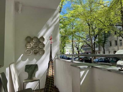 Schicke 3-Zi-Wohnung mit Balkon 50m vom Weigandufer