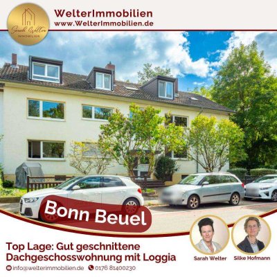Gut geschnittene Dachgeschosswohnung mit Loggia in Top-Lage Bonn-Beuel
