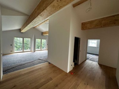 Luxuriöse und riesige Dachwohnung mit Masterbereich und Blick ins Grüne