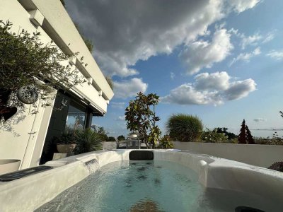 Luxus-Penthouse mit Atelier bietet einzigartigen Rundumblick bis zum Ruhrgebiet und ins Münsterland!