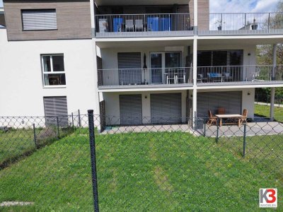 K3 - Neubauwohnung mit Garten und Tiefgarage 15 Minuten zu Fuss vom Zentrum