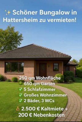 Bungalow zur Miete für Familien oder Firmen