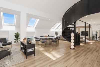 Bezugsfrei im Loftstil mit Dachterrasse für Akustik-Liebhaber