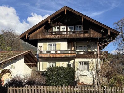 Historisches Schmuckstück mit Bergpanoramablick in Garmisch-Partenkirchen - provisionsfrei