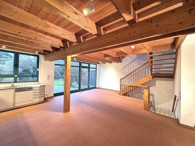 Frankfurt-Süd, außergewöhnliches schönes Haus mit großem Garten, Garage, EBK und Sauna.