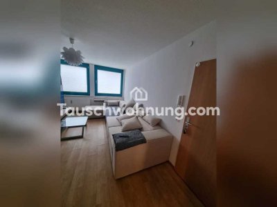Tauschwohnung: Große 1-Zimmer-Wohnung im EG mit Garten und kfz stellplatz