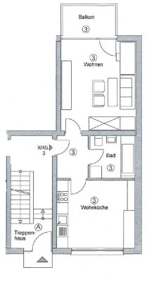 Charmante Sanierte Wohnung im Wunderschönen Ladenburg mit Balkon & Stellplatz