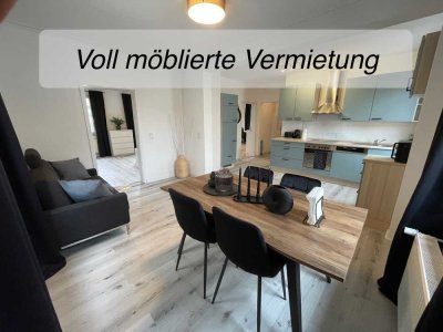 Für 2er WG: Voll möblierte 3-Zimmer Wohnung in der Stadtmitte