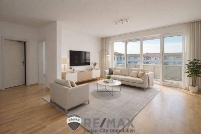 "Barrierefreie 3-Zimmer-Dachgeschoß-Wohnung mit Schwimmteich"