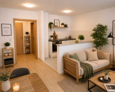 2-Zimmer-Dachgeschosswohnung mit Loggia und Tiefgaragen- Stellplatz
