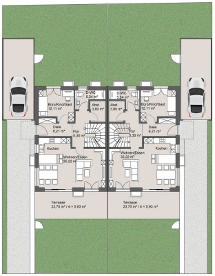 Vermietung einer Doppelhaushälfte in Töging