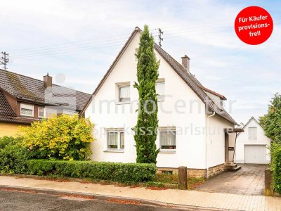 Einfamilienhaus in Karlsruhe-Grünwinkel mit großem Grundstück und viel Potenzial