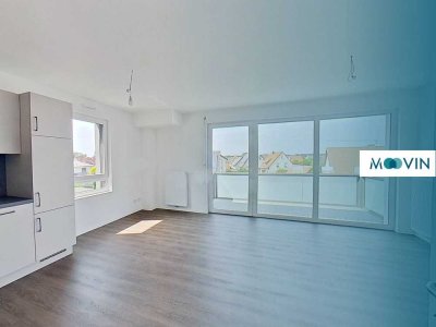 ERSTBEZUG: Barrierefreie 2-Zimmer-Wohnung mit Balkon und EBK