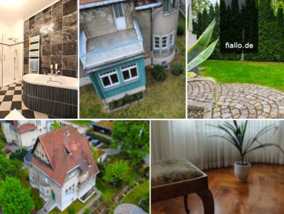 Stilvolles ZFH mit Turmerker, Wintergarten, Dachterrasse & Sanierungspotenzial in Leubnitz-Neuostra