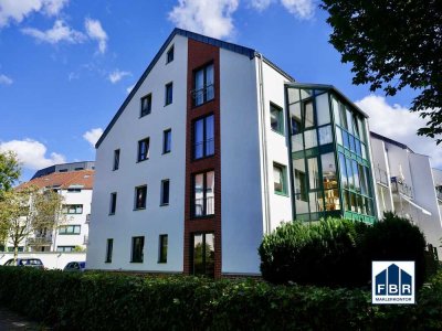 Ruhige Maisonette-Wohnung mit Loggia und Blick ins Grüne.