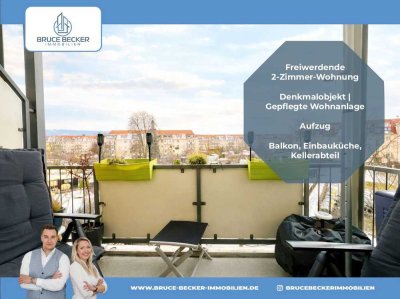 Freiwerdend! Tolle 2-Zimmer-Wohnung mit Balkon im Denkmalobjekt in Dresden-Seidnitz
