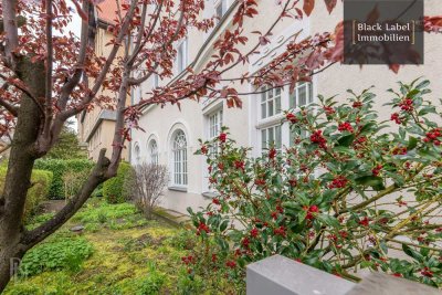 Altbauflair trifft Gartenidylle – Stilvolle 4-Zimmer-Wohnung mit Terrasse im bezaubernden Westend