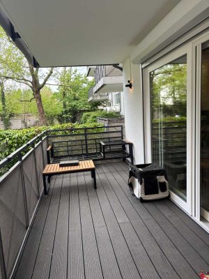 modernisierte 2,5-Zi-Wohnung mit Balkon & hochwertiger Einbauküche – Nähe Main